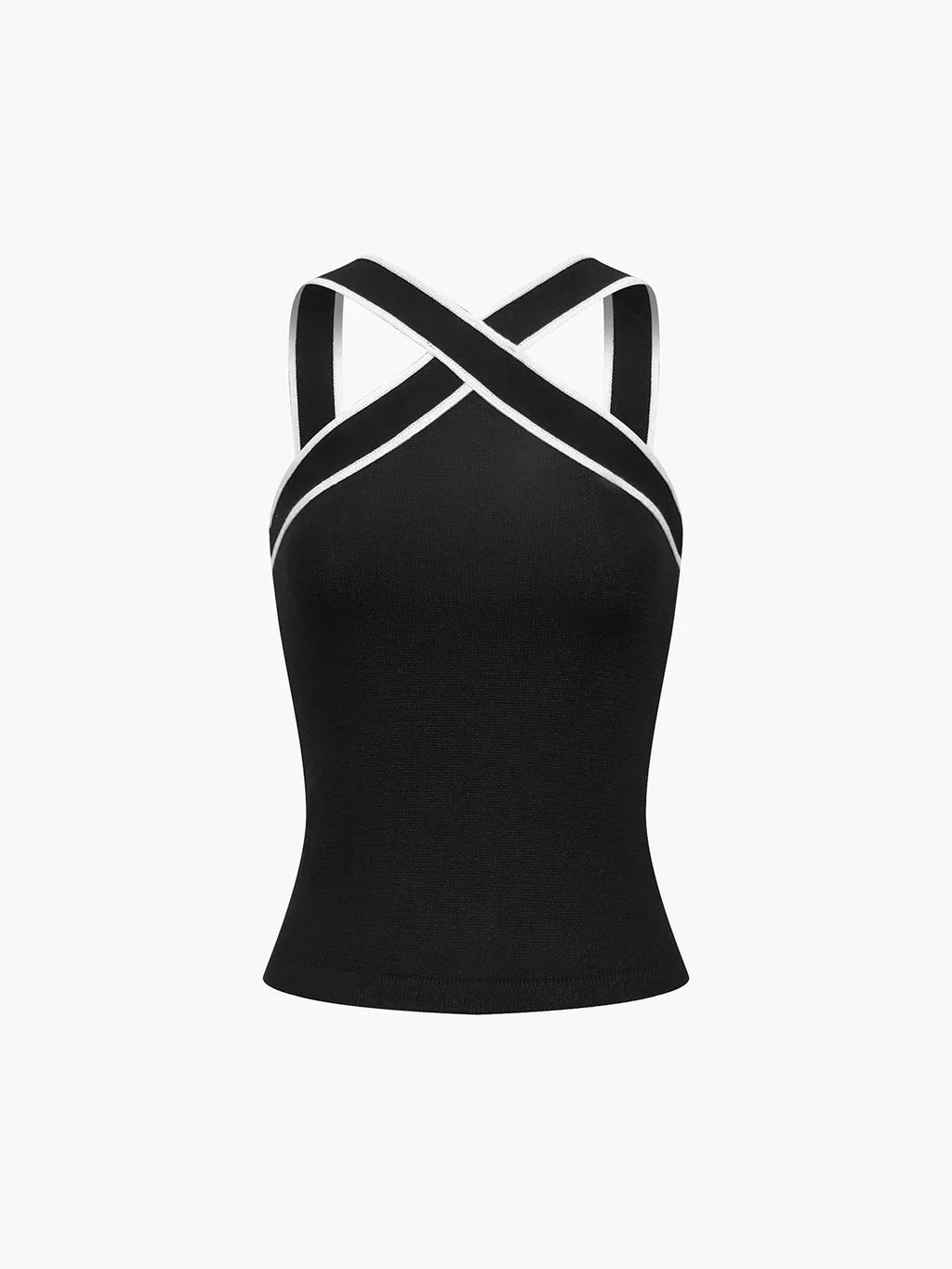 Women's halter tank top | criss-cross straps for casual daily wear