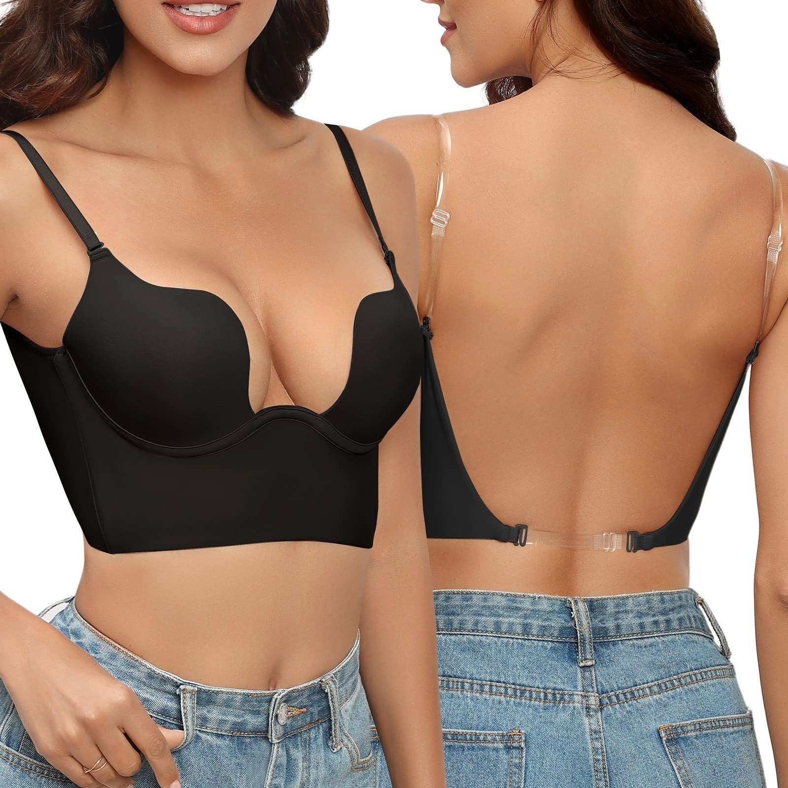 Women's Seamless Plunge Backless Shaper