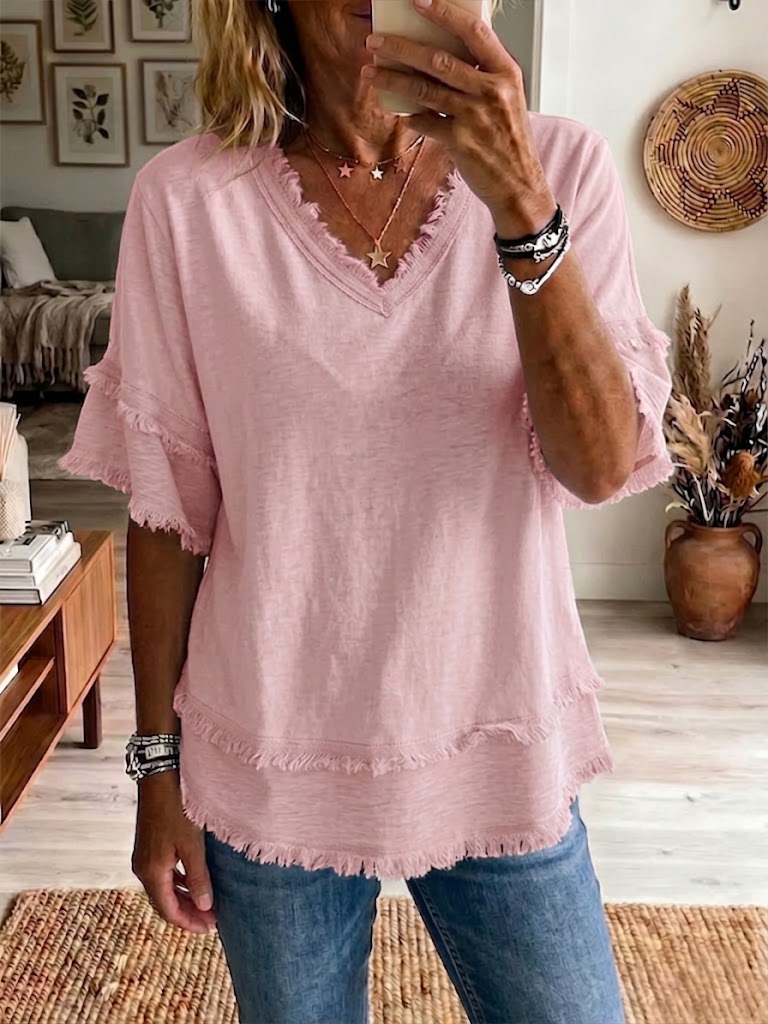 Women's Linen Shirt Short Sleeve