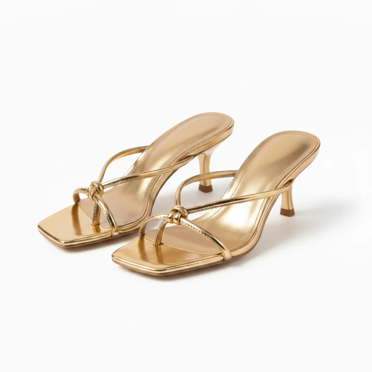 Square Toe Heeled Sandals