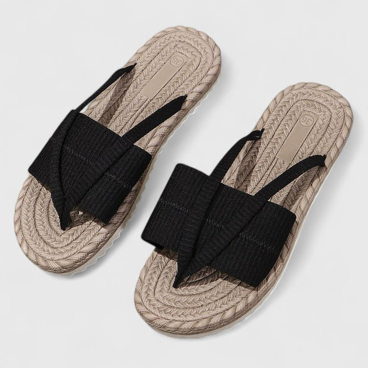 Cross Strap Espadrille Slides