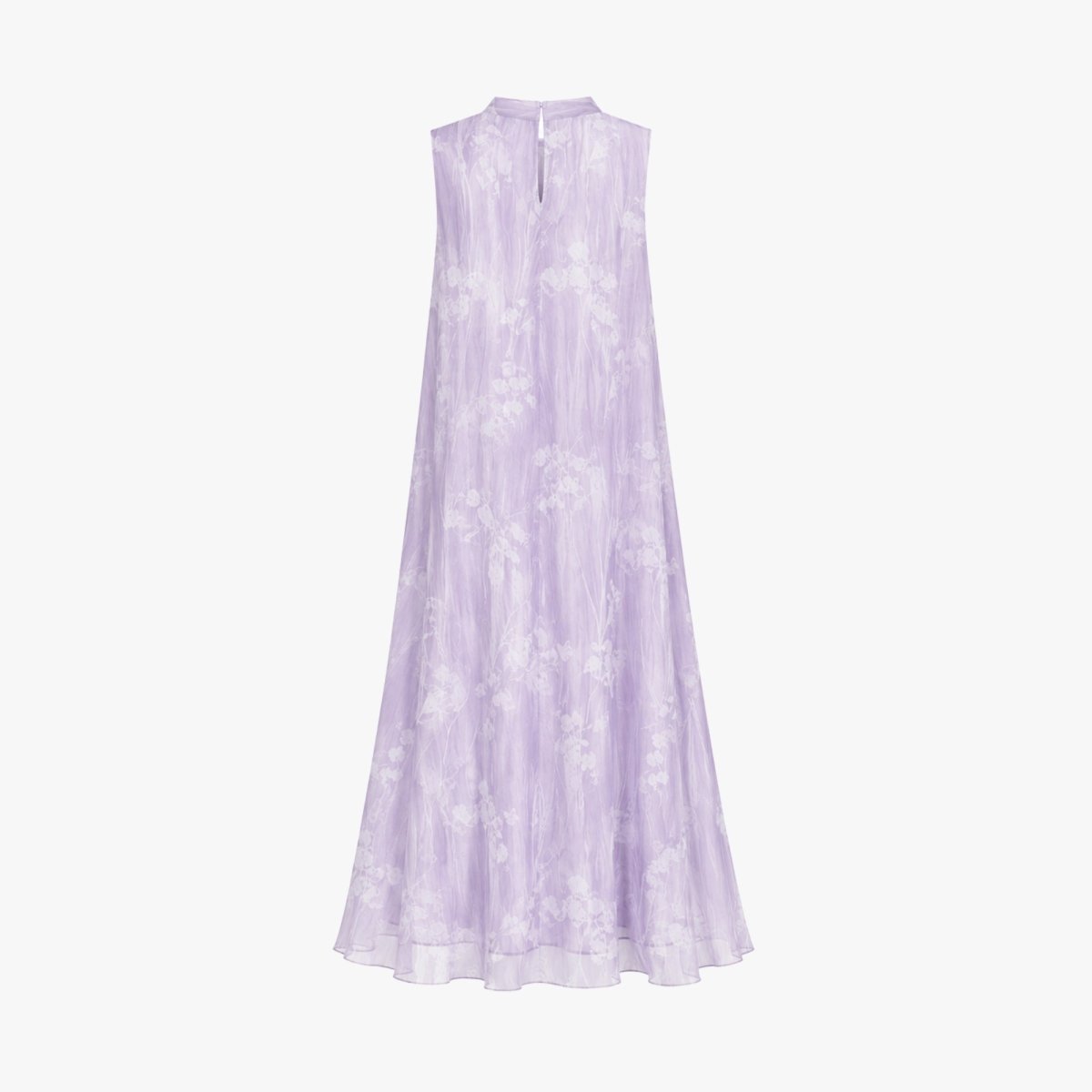 Women's Maxi Dress Organza Floral High Neck Formal