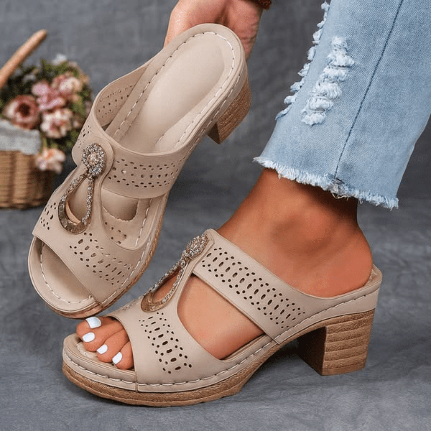 Women's Orthopedic Heeled Sandals