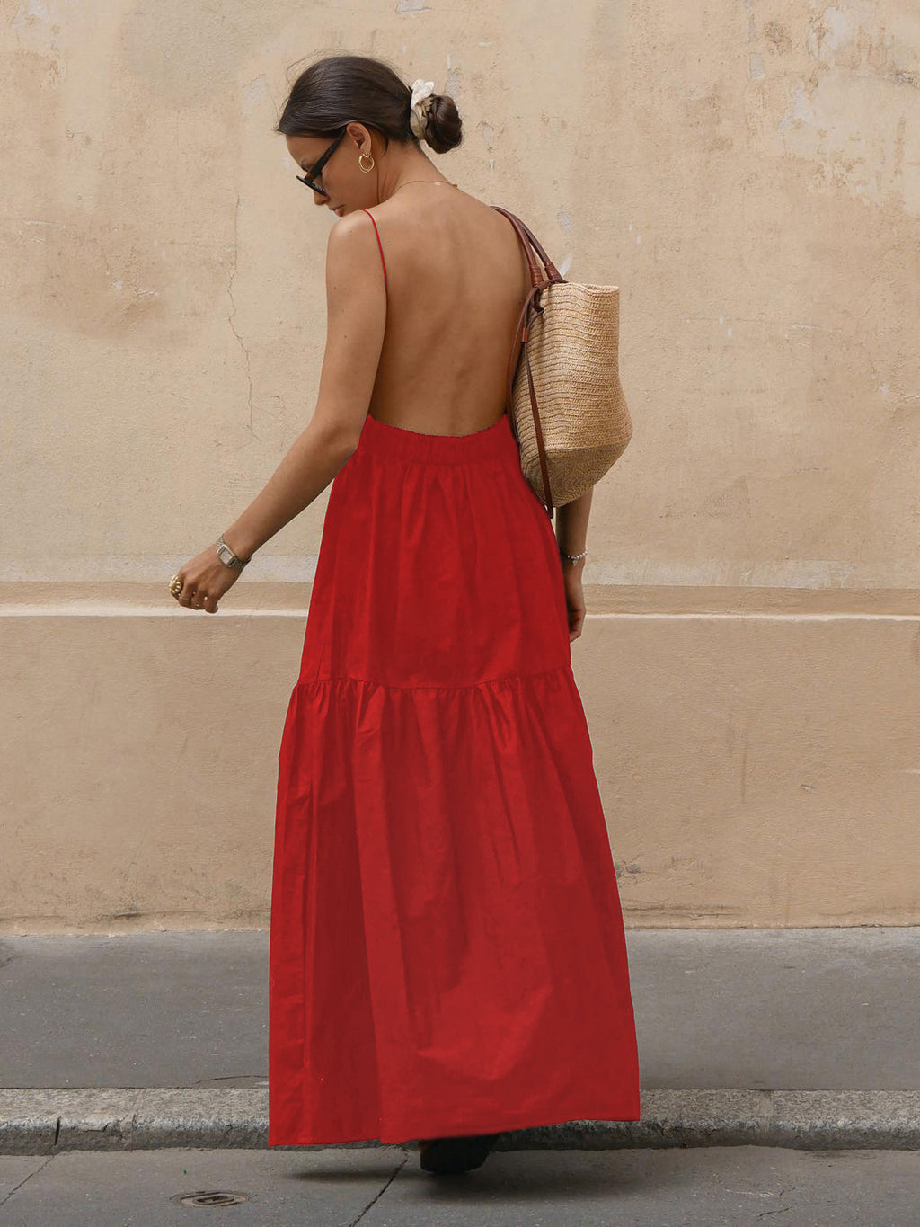 Sleeveless Backless Summer Maxi Dress