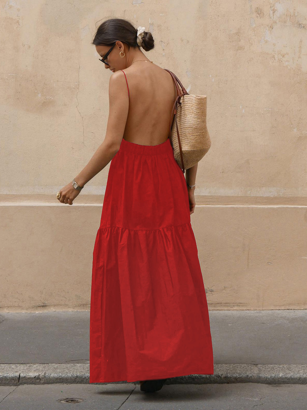 Sleeveless Backless Summer Maxi Dress