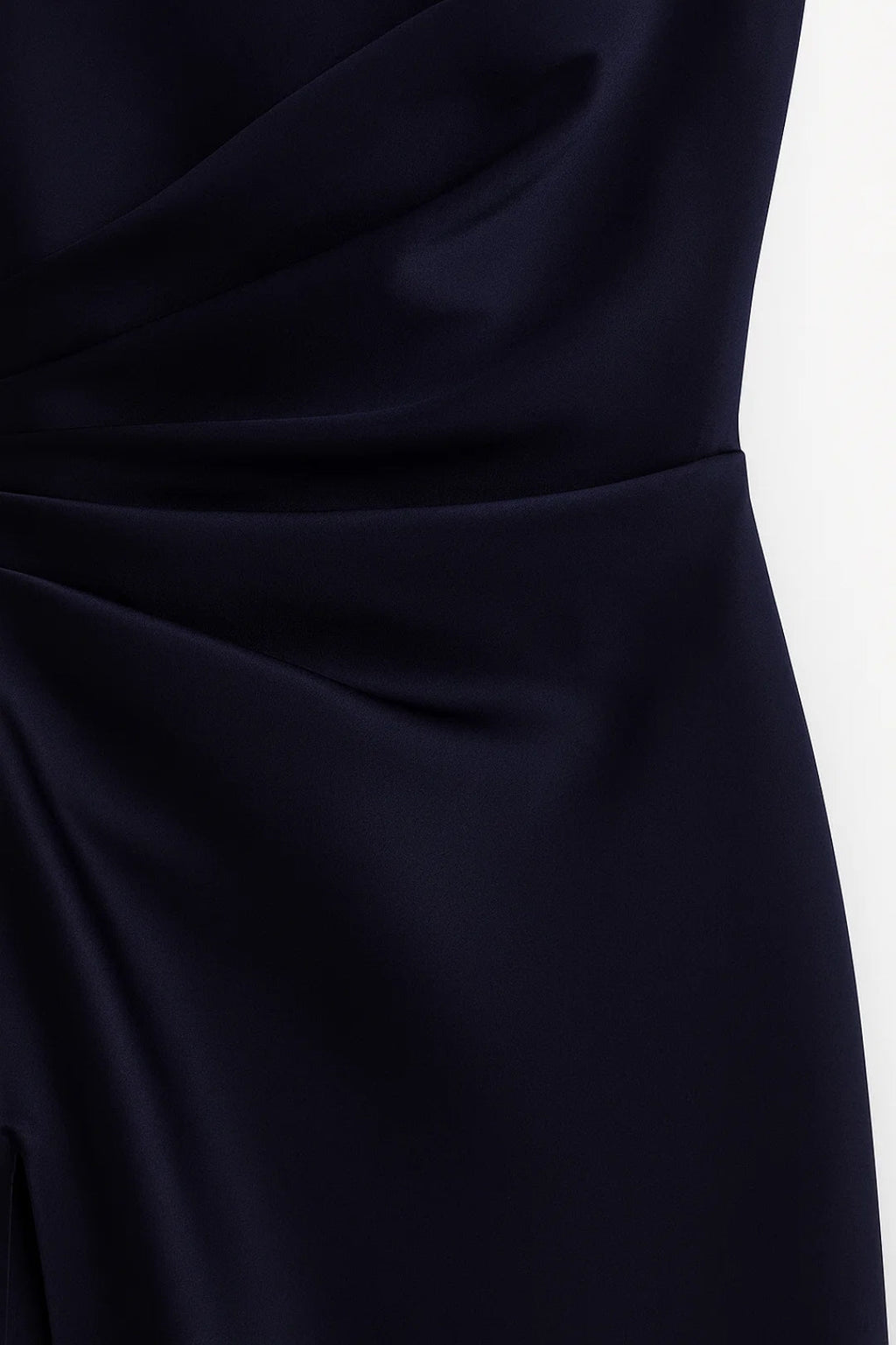 Asymmetric Fitted Evening Maxi Dress
