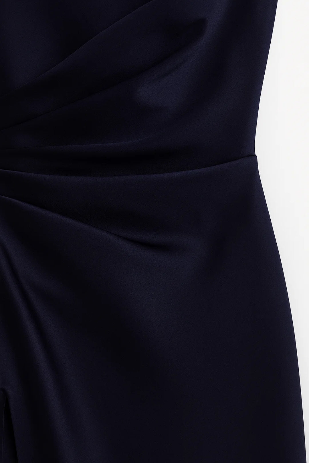 Asymmetric Fitted Evening Maxi Dress