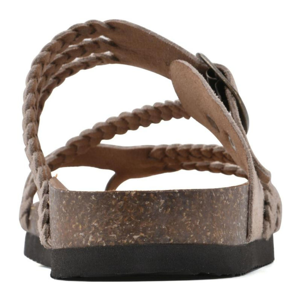 Braided Buckle Toe Loop Sandals