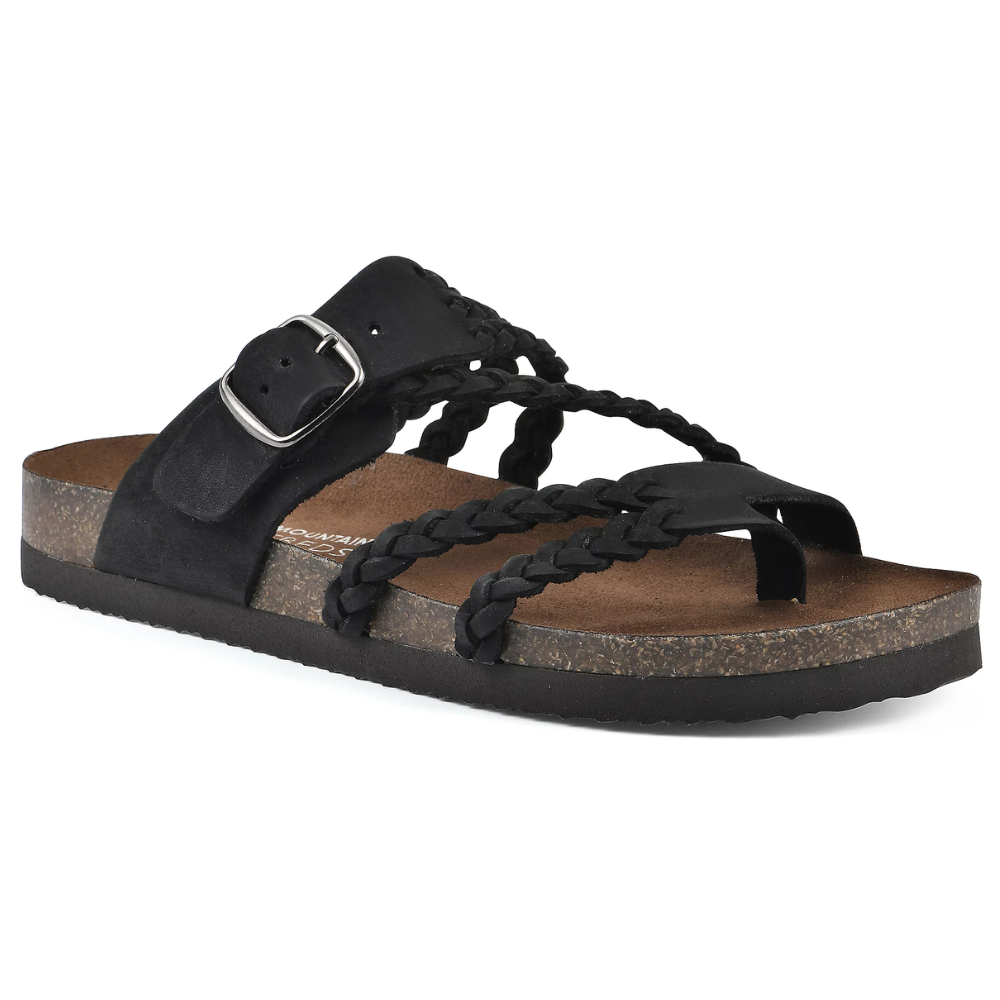 Braided Buckle Toe Loop Sandals