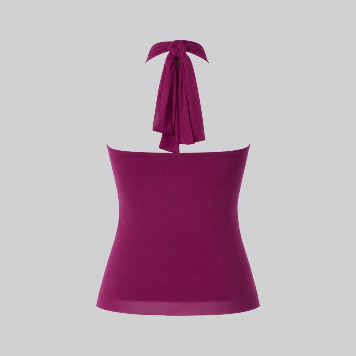 Women's ruffle halter top | sleeveless cascading blouse for formal wear