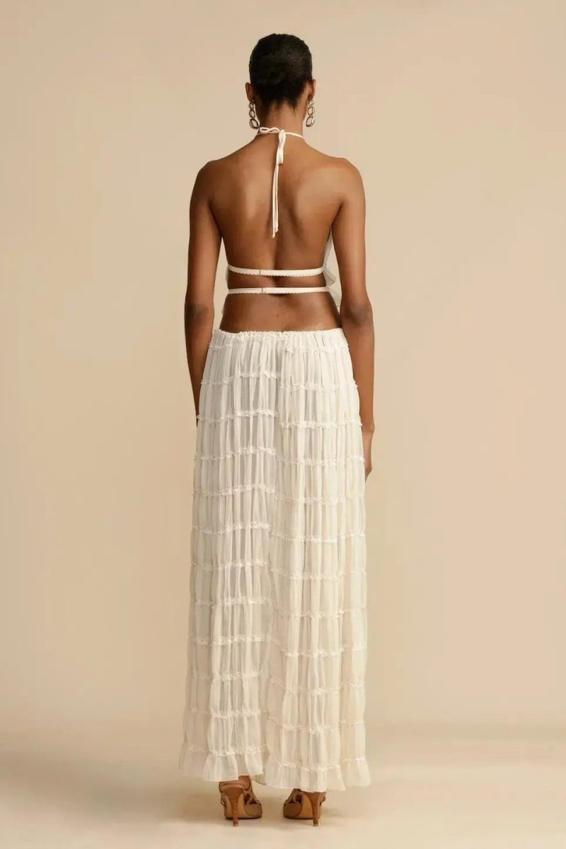 Women's halter top and midi skirt set | matching two-piece for vacation