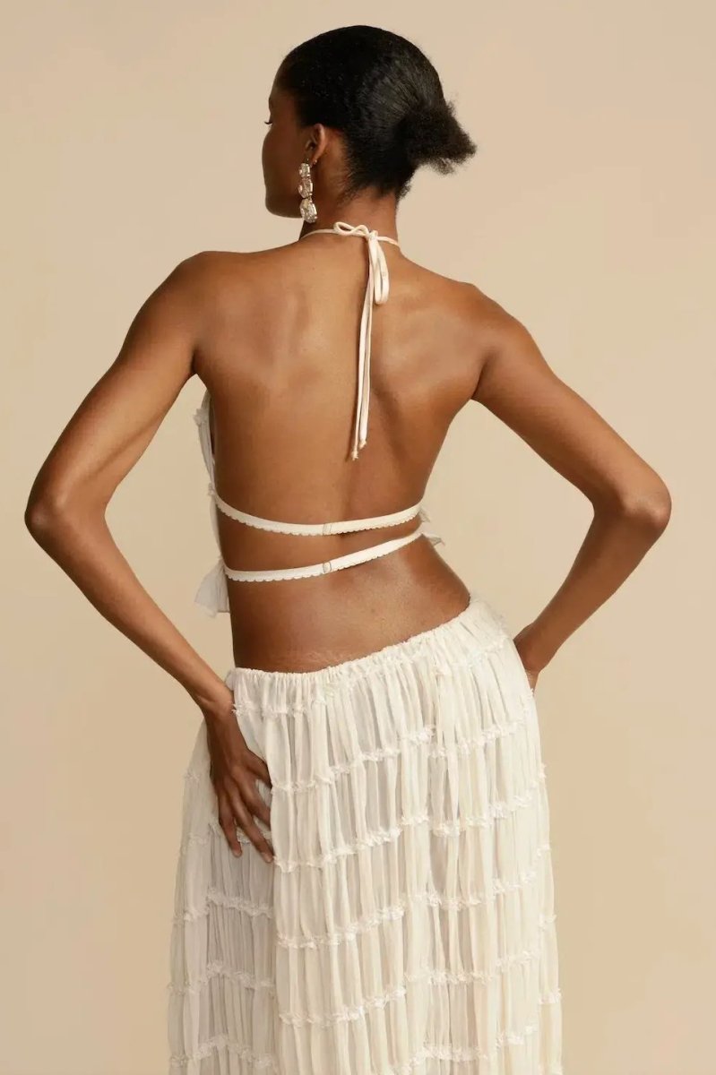 Women's halter top and midi skirt set | matching two-piece for vacation