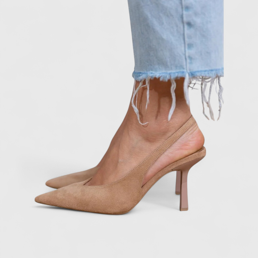 Pointed Toe Slingback Stilletto Heels
