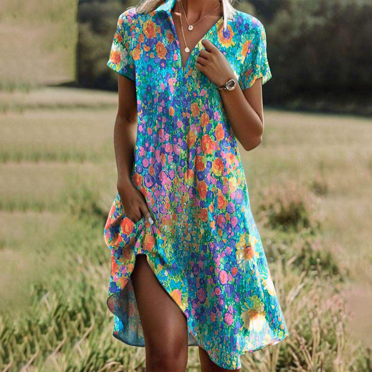 Women's bohemian apparel - flowing silhouette beach days
