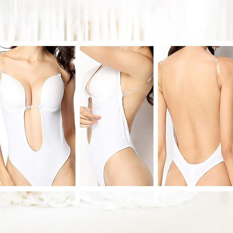 Backless Low Cut Shapewear Bodysuit