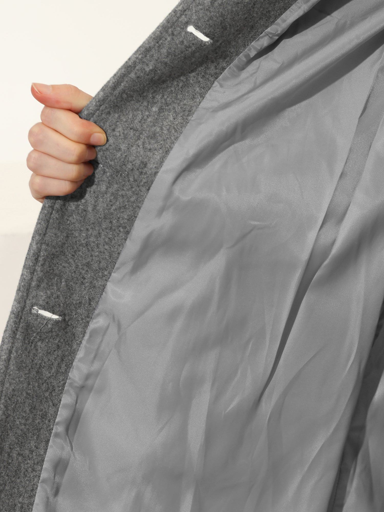 Women's Trenchcoat Fitted Button Closure Structured Collar Workwear