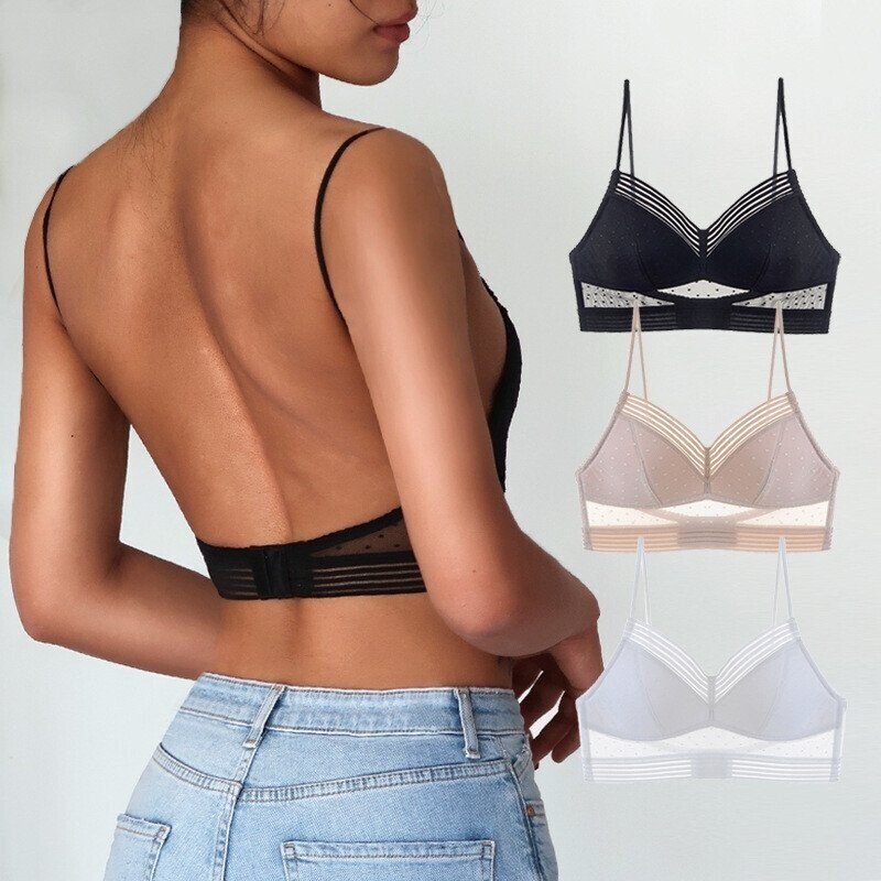Seamless Backless Bralette Wirefree Comfort