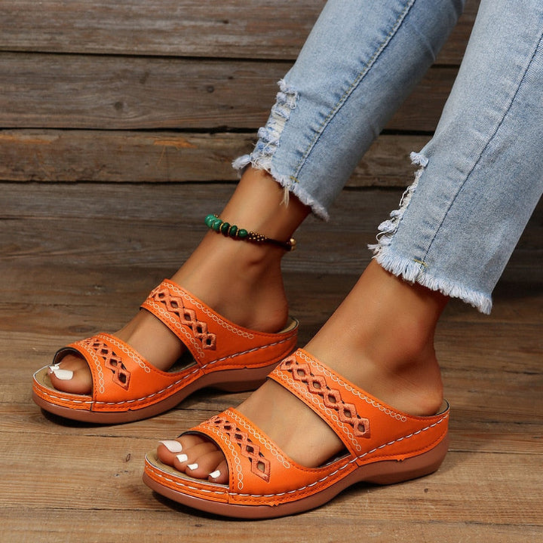 Slide sandals | two strap footwear for daily wear