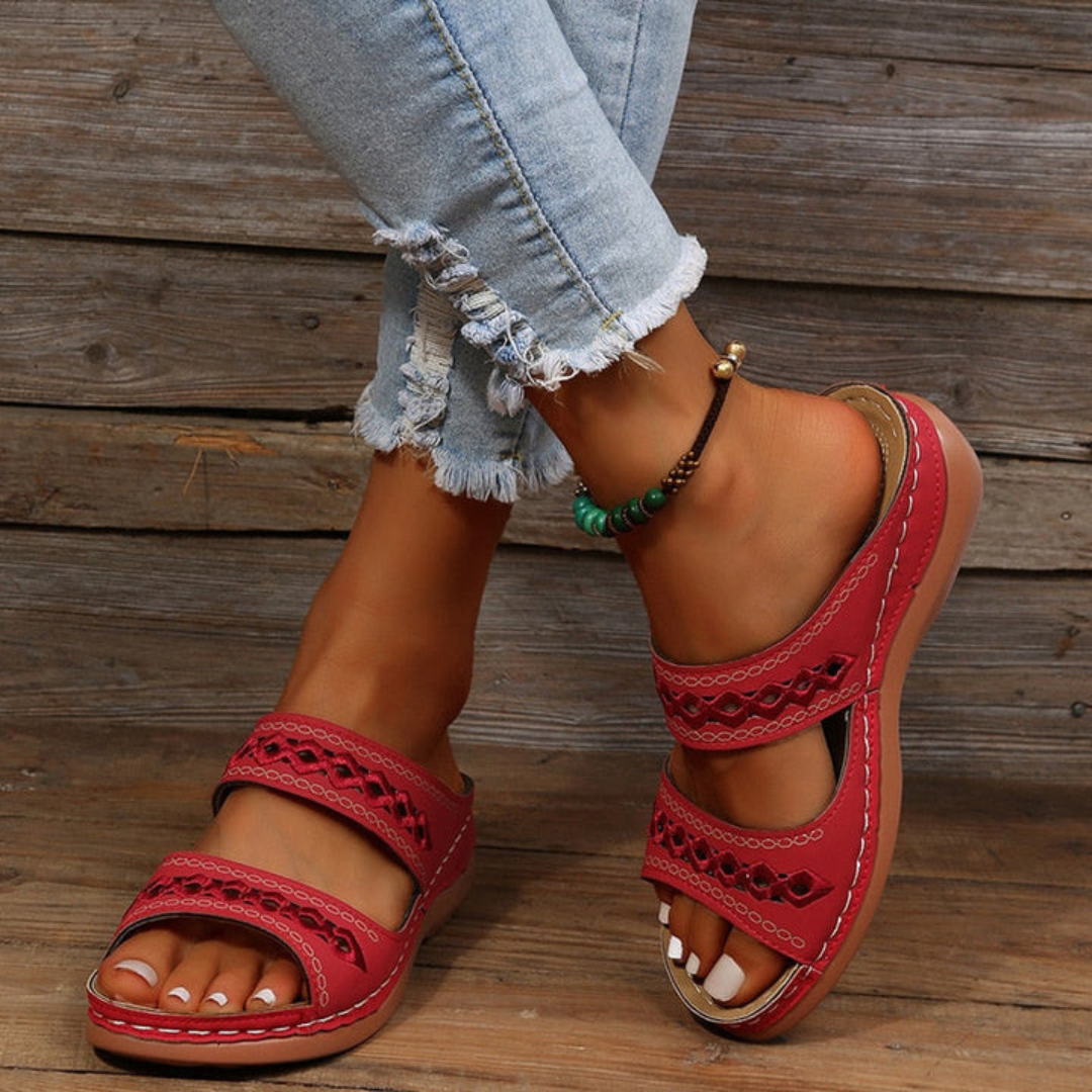 Slide sandals | two strap footwear for daily wear