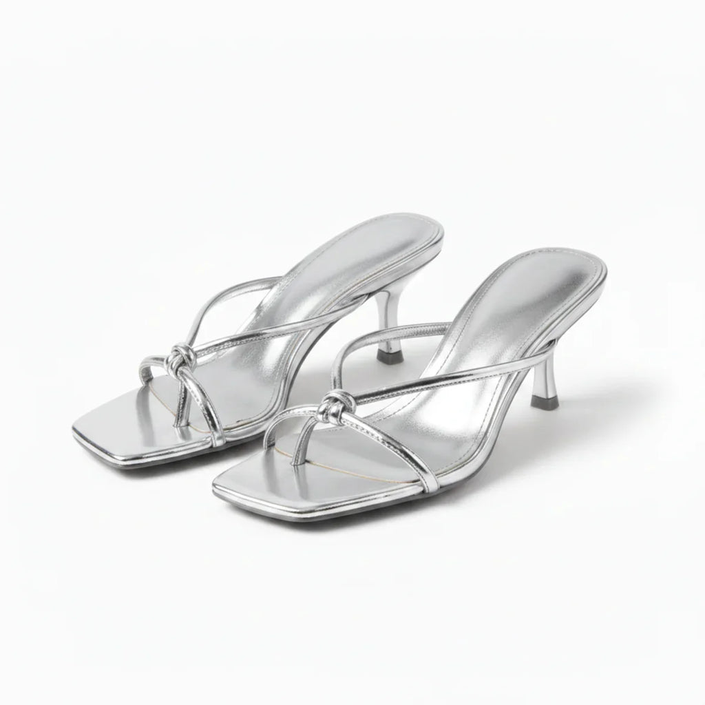 Square Toe Heeled Sandals