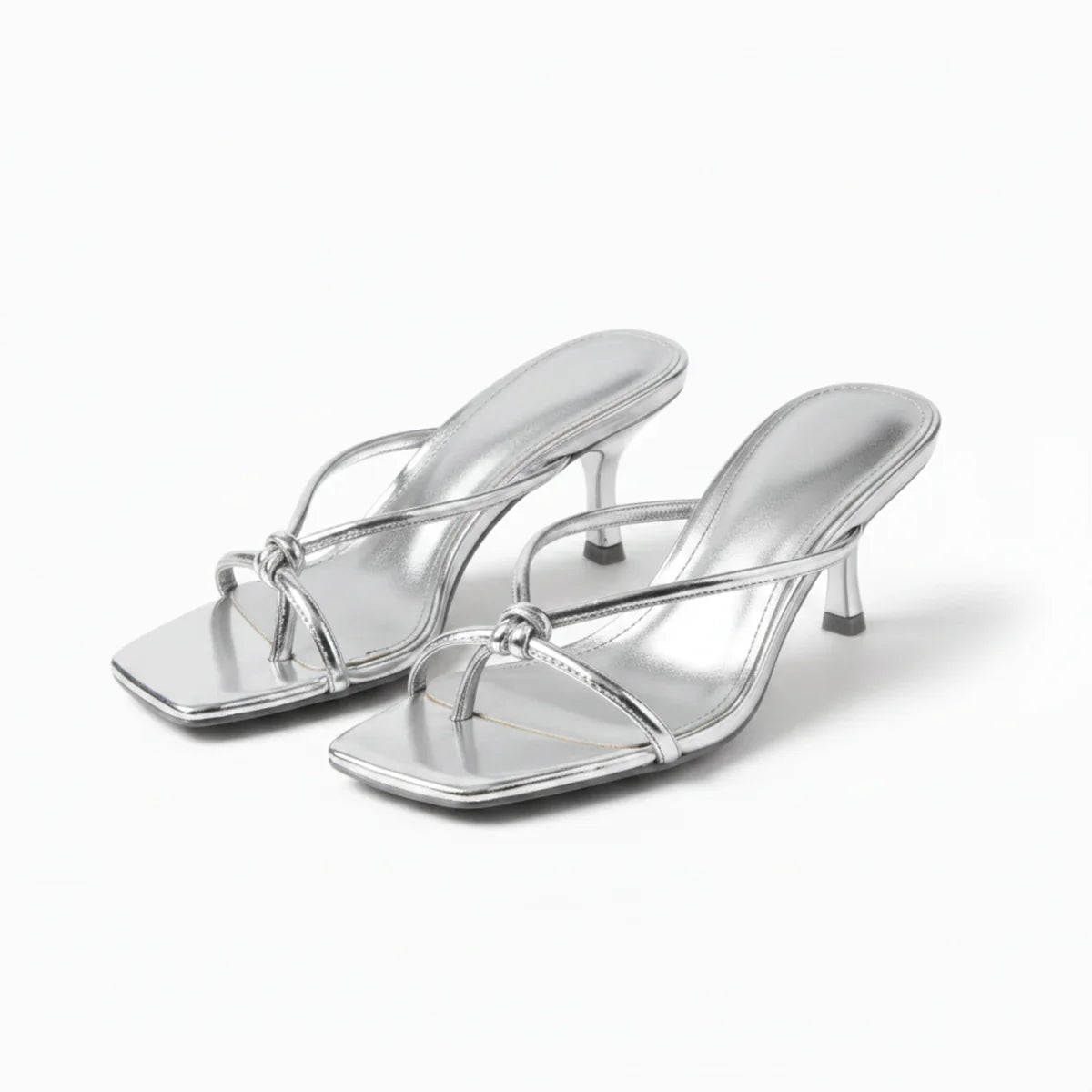 Square Toe Heeled Sandals